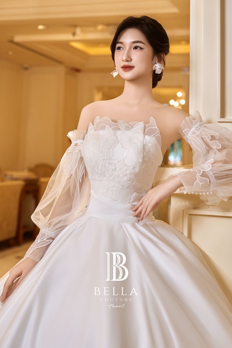 váy cưới tối giản