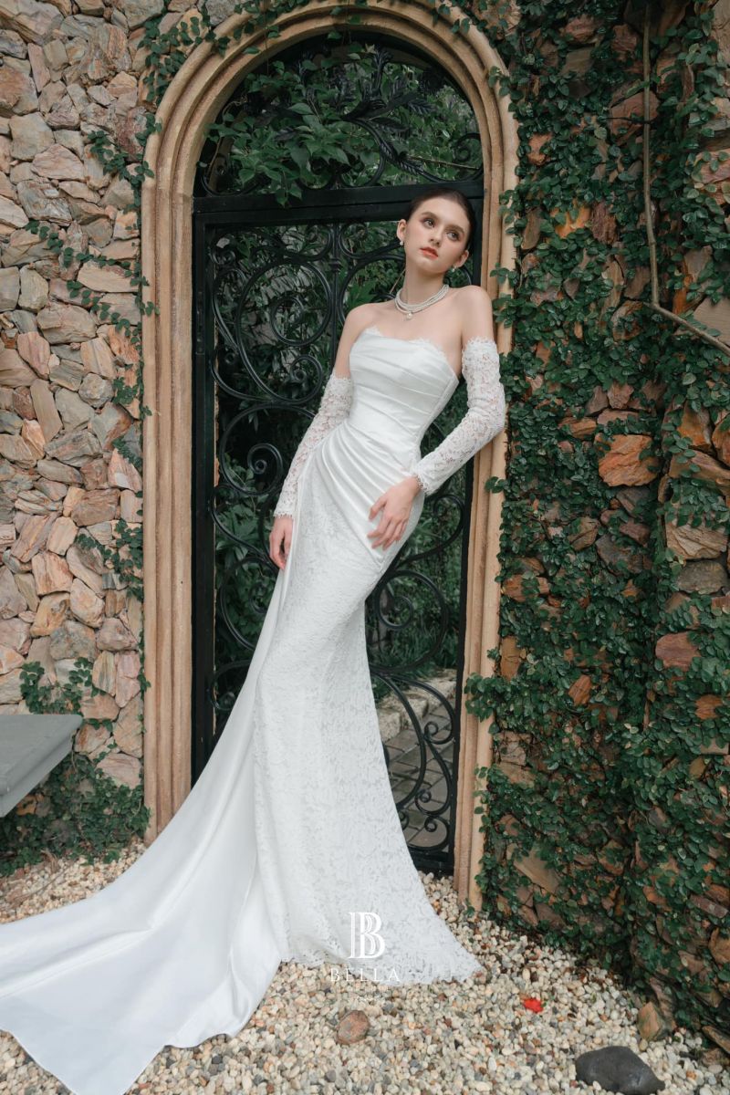 váy cưới ôm body đẹp