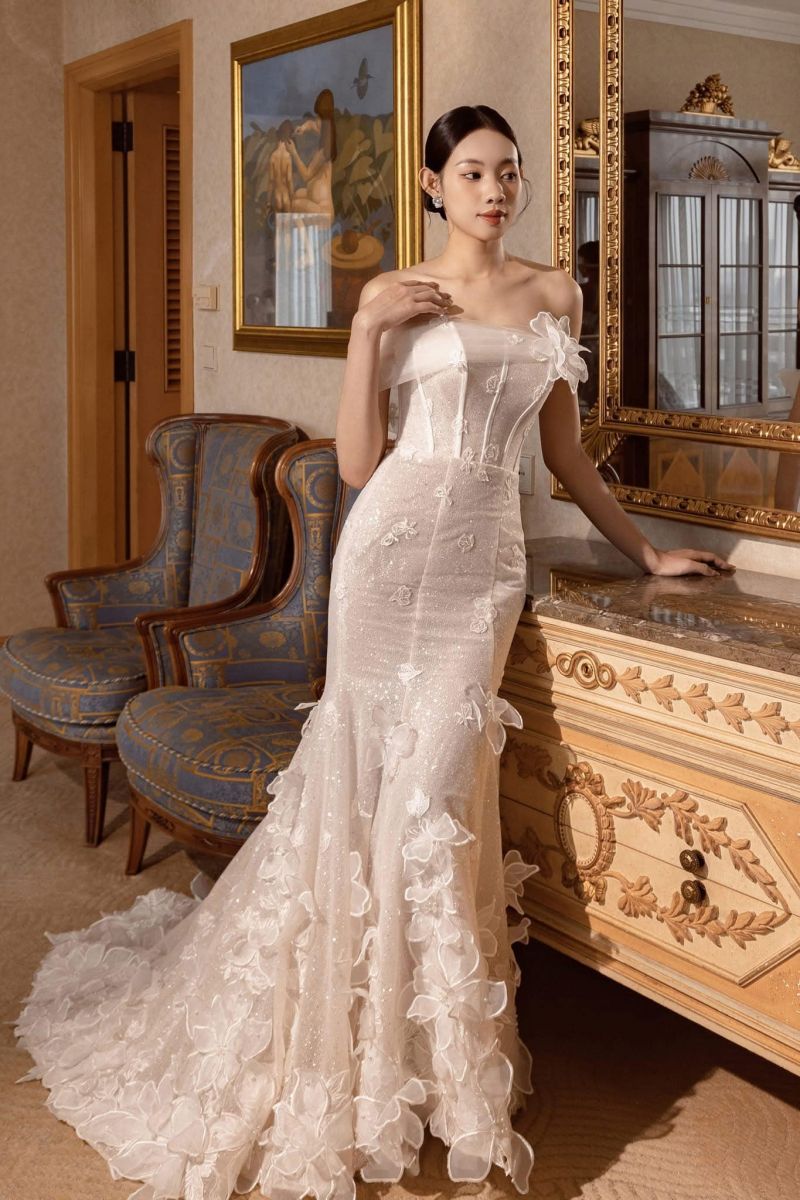 váy cưới đuôi cá đẹp