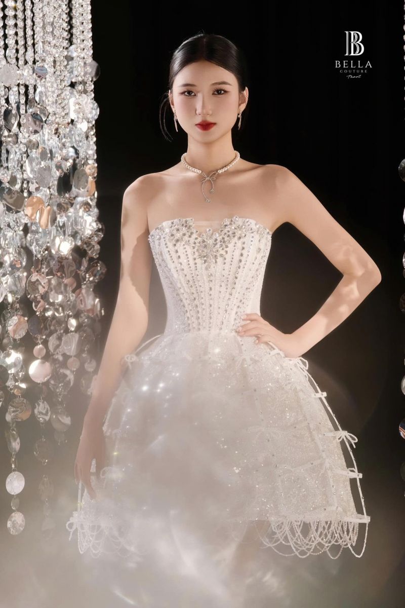 váy cưới đi bàn đẹp